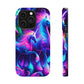 Neon Uniflourish Neon Unicorns Premium Art Magsafe Magnet Tough IPhone 13 14 15 Pro Plus Max and Mini in Matte and Glossy Phone cases