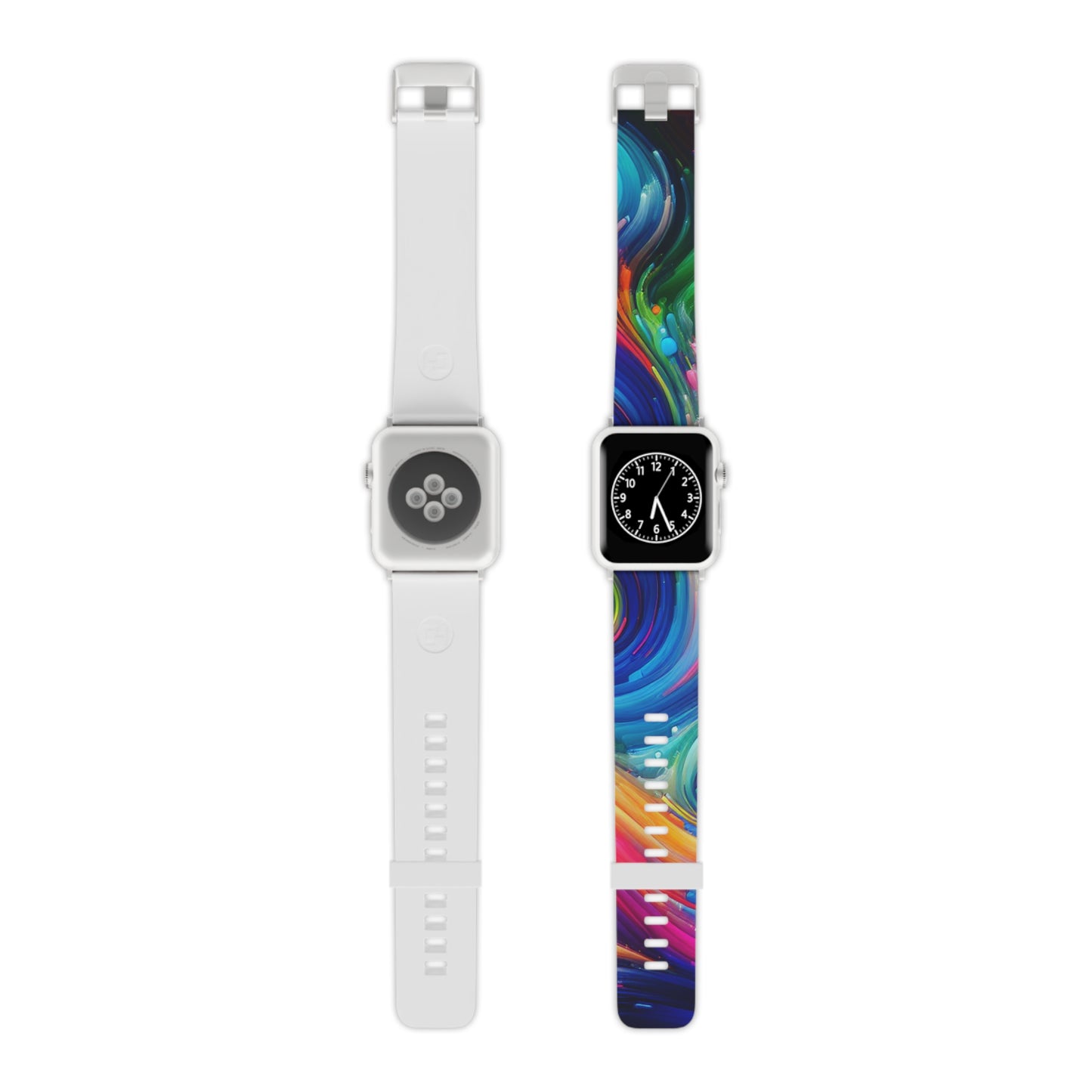 Neon Data Vortex - Trippy Infinity Patterns Iwatch Band