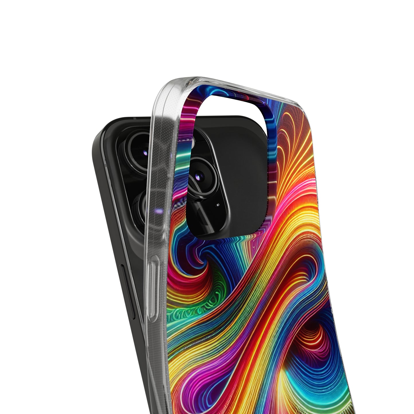 Neon Infinity Vortex Infinity Patterns Art Polycarbonate Phone Case