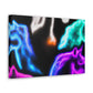 "Neon Harmony" NEON Unicorns Art Canvas