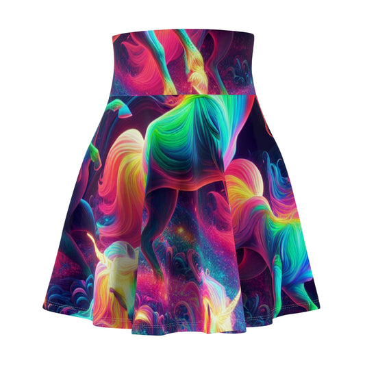 Giovanni di Corrado -NEON Unicorns Woman' Skater Skirt