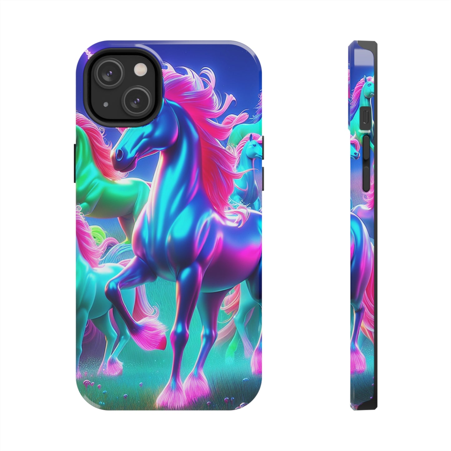 "Rainbow Dreams in Neon" NEON Unicorns Tough Phone Case