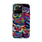 "Neon Nocturne" NEON Owls Tough Phone Case