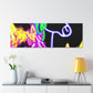 "Vibrant Neon Magic" NEON Unicorns Art Canvas