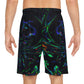 Mariana da Vinci - Trippy Infinity Patterns Rave Shorts