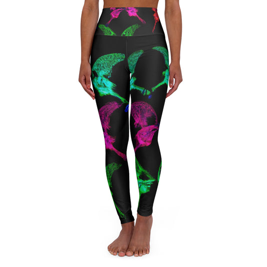 "Neon Flutter-Vibes" - Butterflies Leggings