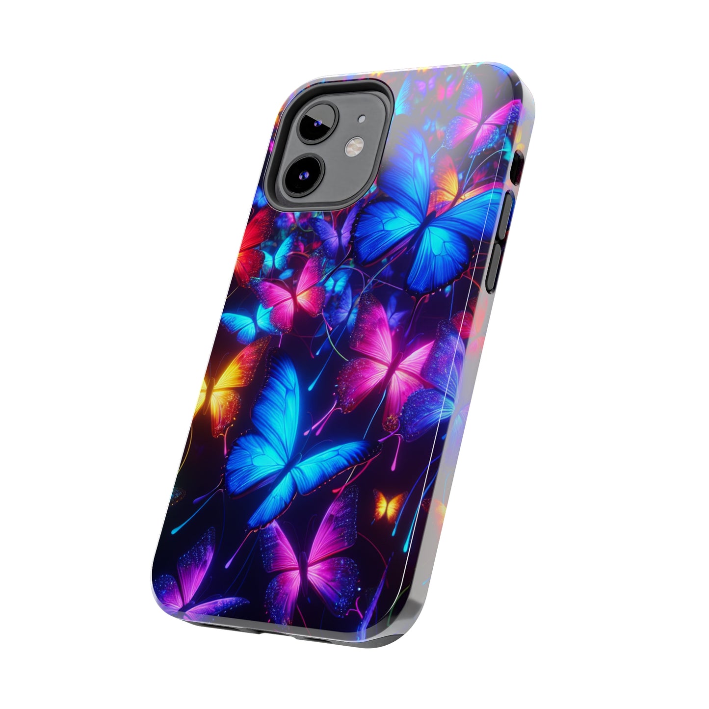 'Metamorphic Brilliance' NEON Butterflies Tough Phone Case