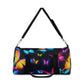 Celestial Splendor - Neon Butterflies Duffle Bag