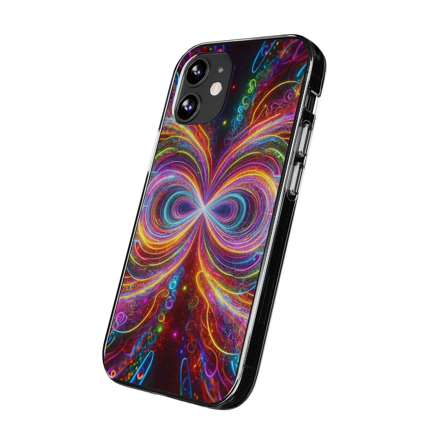 Neon Infinity Vortex Infinity Patterns Art Polycarbonate Phone Case