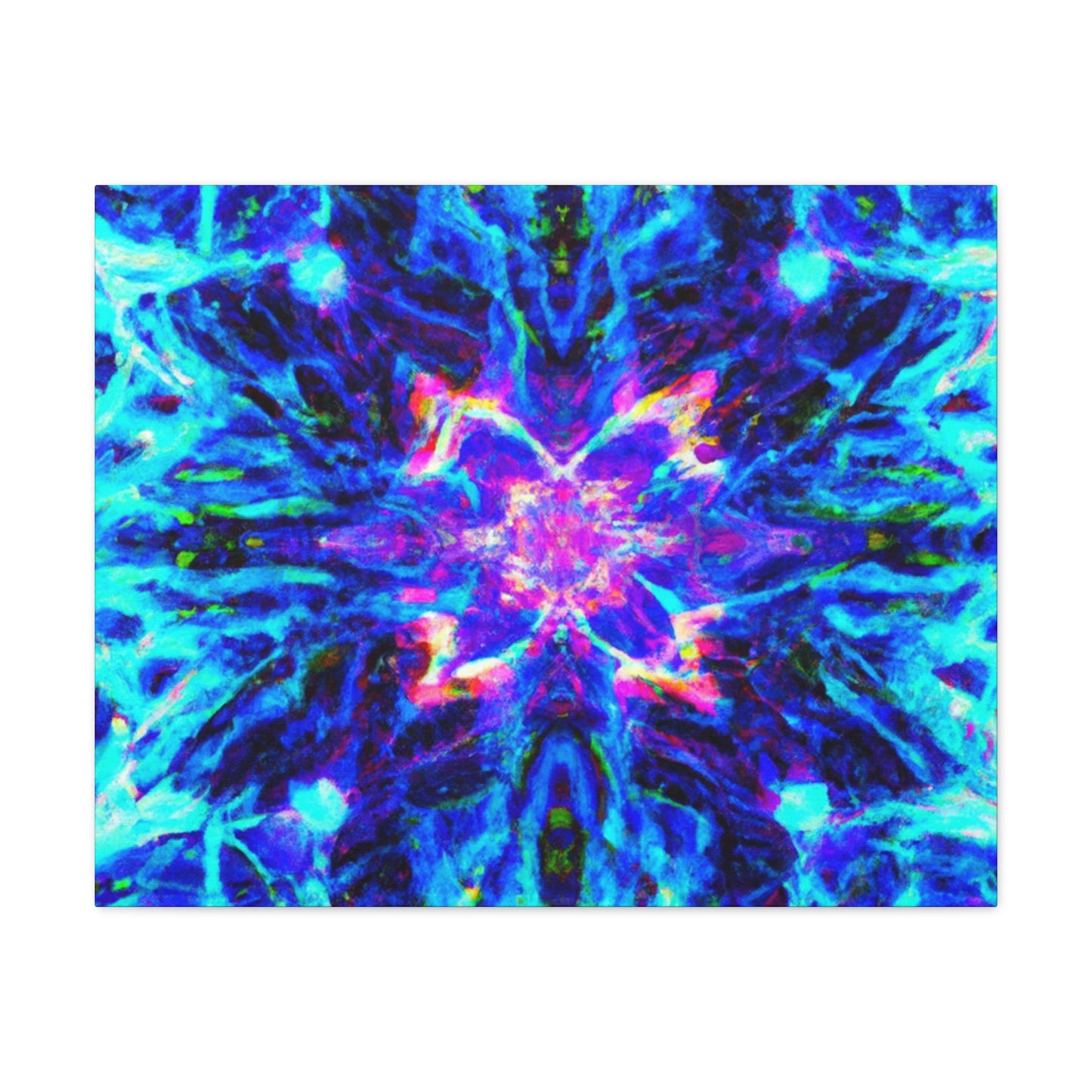 Neon Infinity Odyessy Trippy Infinity Patterns Art Canvas
