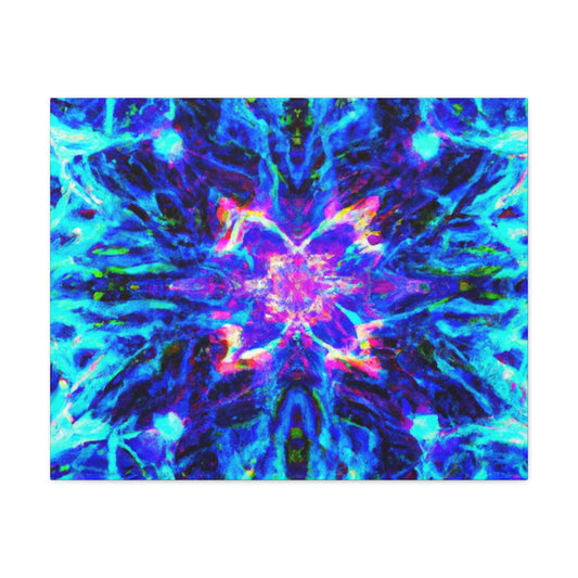 Neon Infinity Odyessy Trippy Infinity Patterns Art Canvas