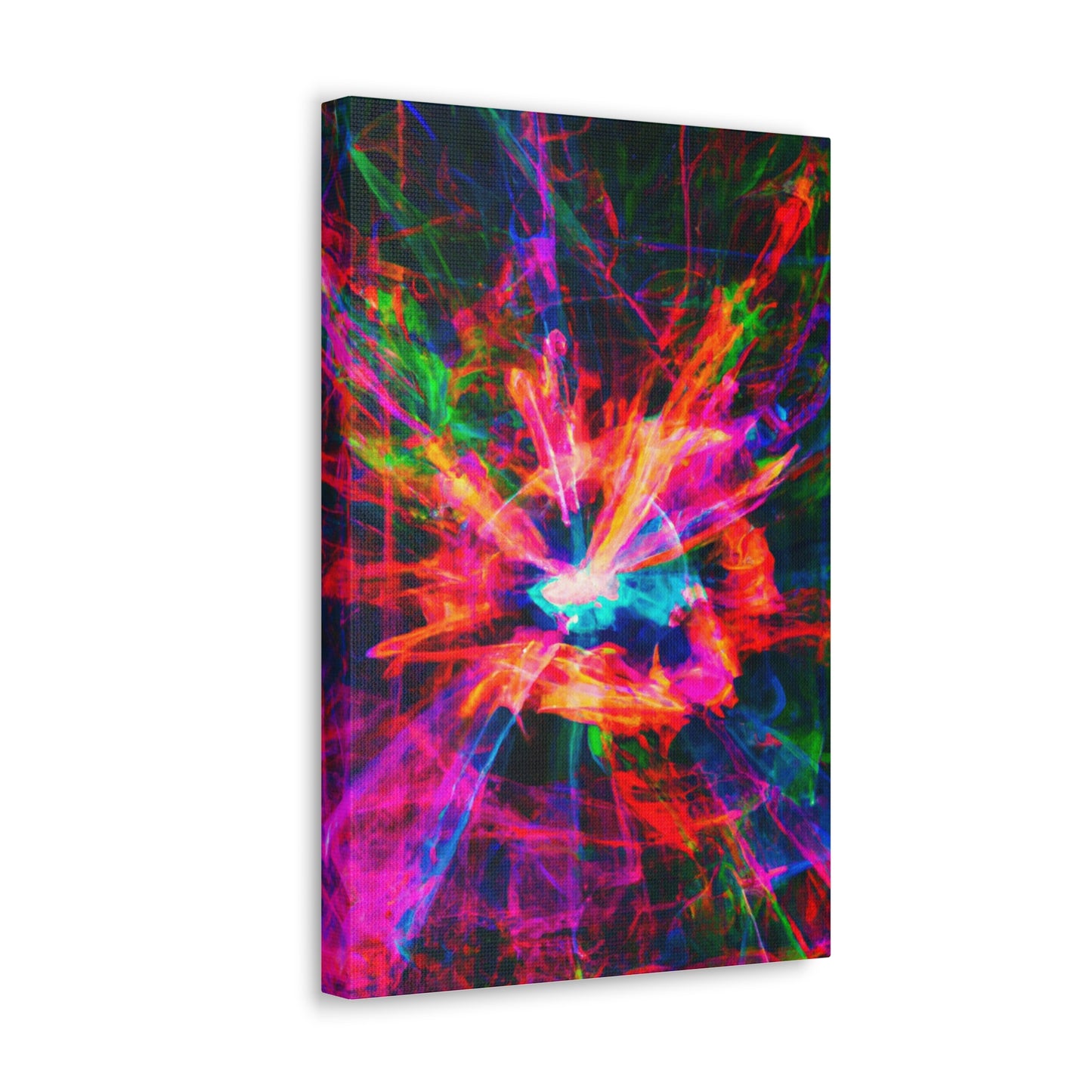 Psychedelic Vortex Spectrums. Trippy Infinity Patterns Art Canvas