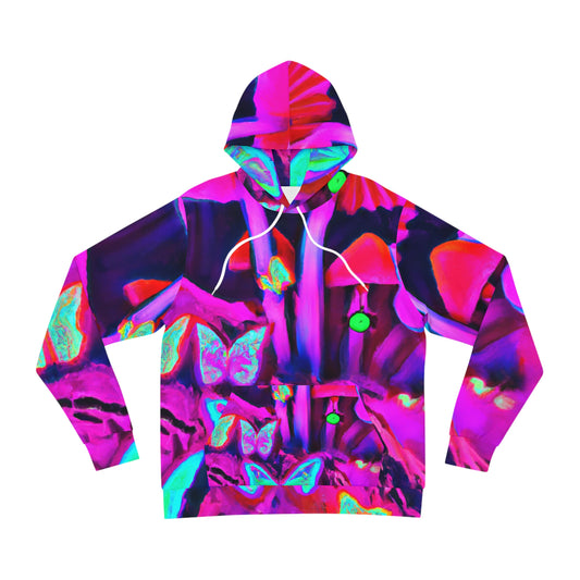 Neon Pandora's Moth Ball. - Butterflies & Mushrooms AOP Hoodie