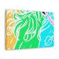 Neon Herd-scape NEON Unicorns Art Canvas
