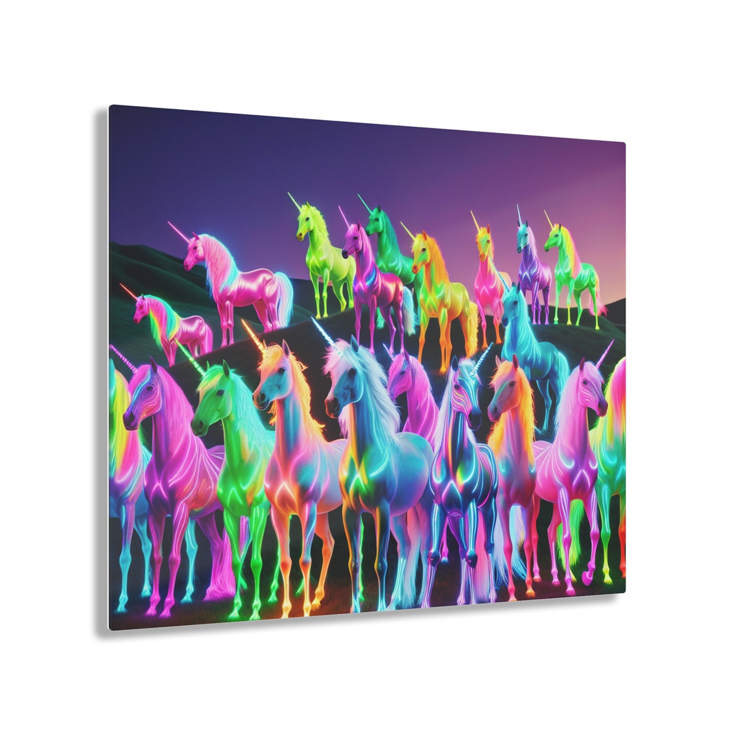 "Rainbow Fantasia" NEON Unocrons Art 1/4" Glossy Acrylic Art