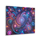 Hypno-Neon Vortex. Trippy infity Pattern 1/4" Glossy Acrylic Art