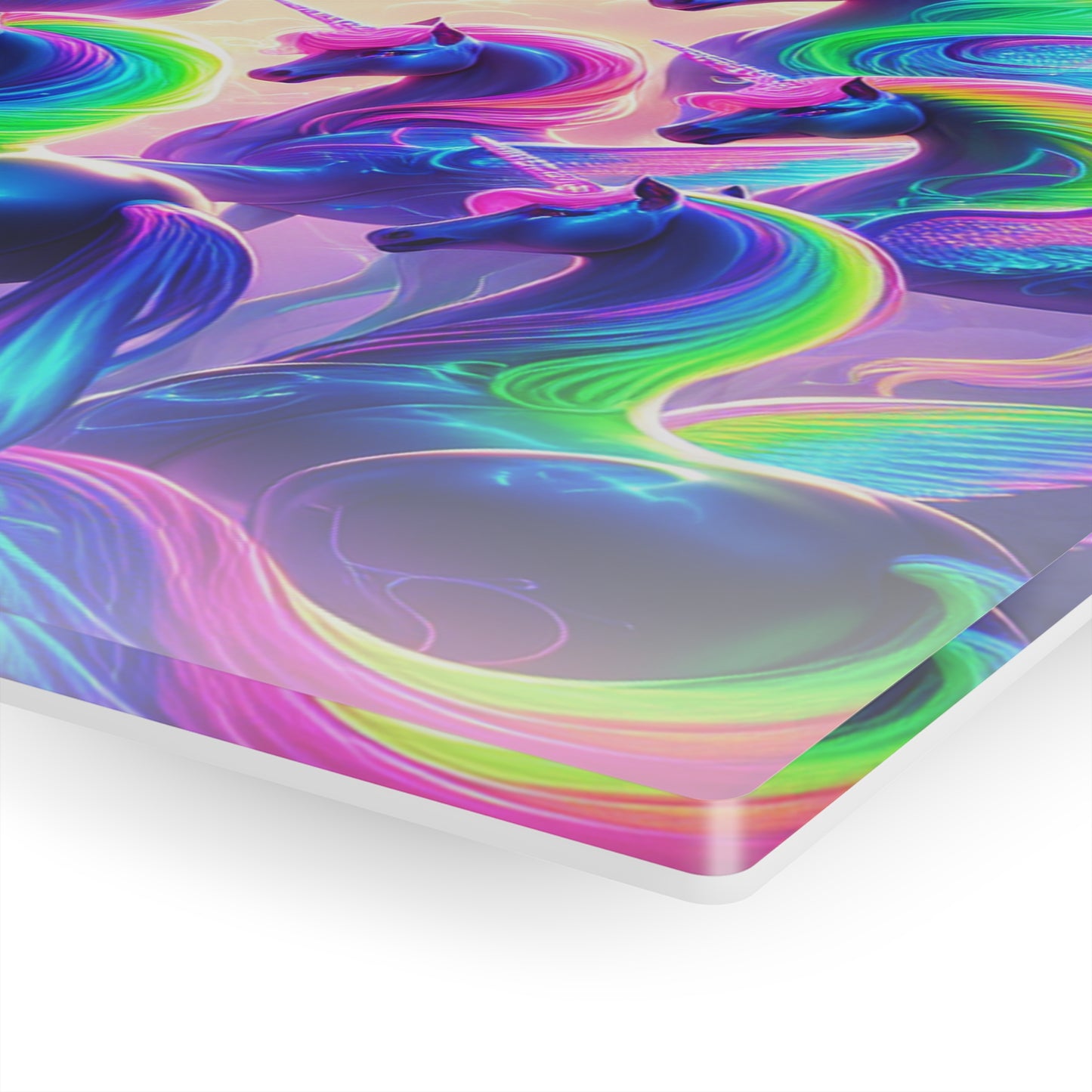 Neon Unicorns Dreamscape NEON Unocrons Art 1/4" Glossy Acrylic Art