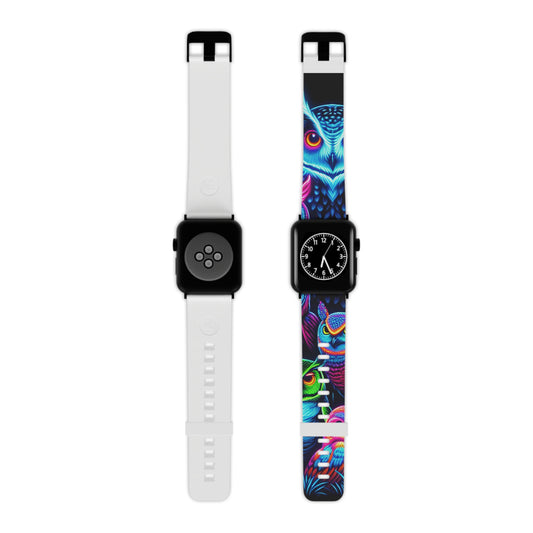 "Vivid Nocturnal Utopia" - NEON Owls Iwatch Band