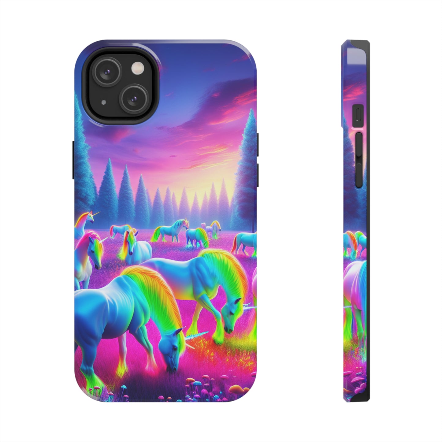 Neon Mystic Unicorns. NEON Unicorns Tough Phone Case