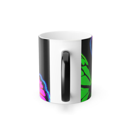 Neon Fluttertails Neon Butterflies 11oz Color Morphing Mug
