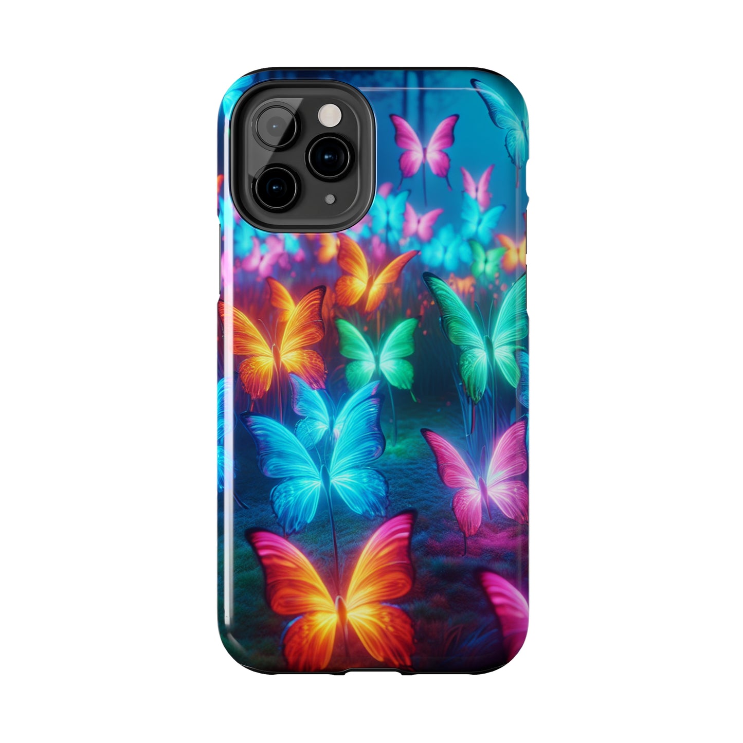 Neon Whispers. NEON Butterflies Tough Phone Case