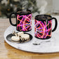 The Endless Prism of Vibrance Trippy Infninty Patterns 11oz Black Mug