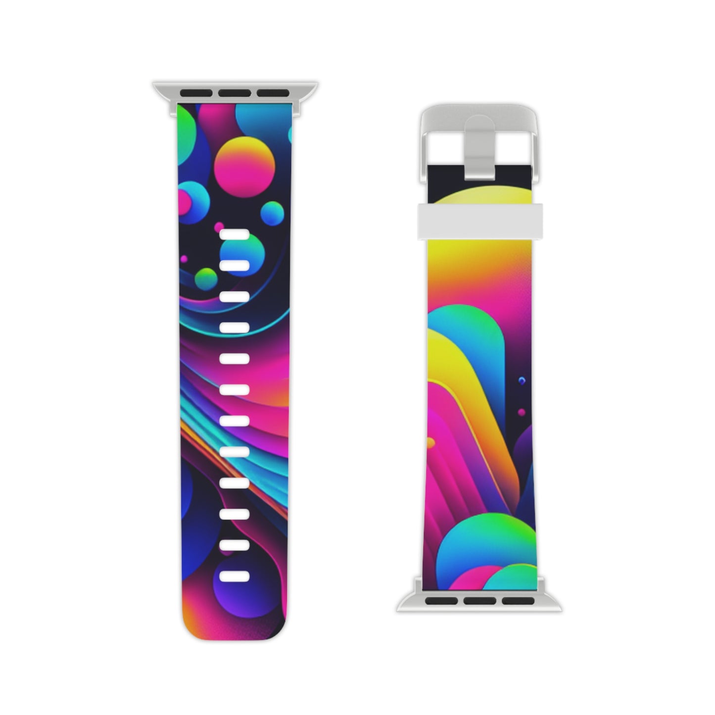 , and complex geometric shapes

"Digital Neon Dynamo" - Trippy Infinity Patterns Iwatch Band
