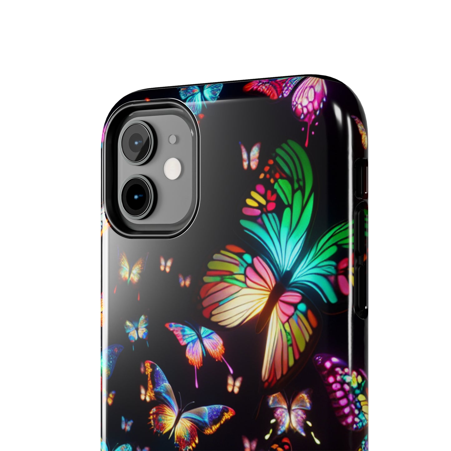 Neon Butterflies Dance NEON Butterflies Tough Phone Case Iphone 6 7 8 9 10 11 12 13 14 SE X XR XS Pro Max Mini Plus
