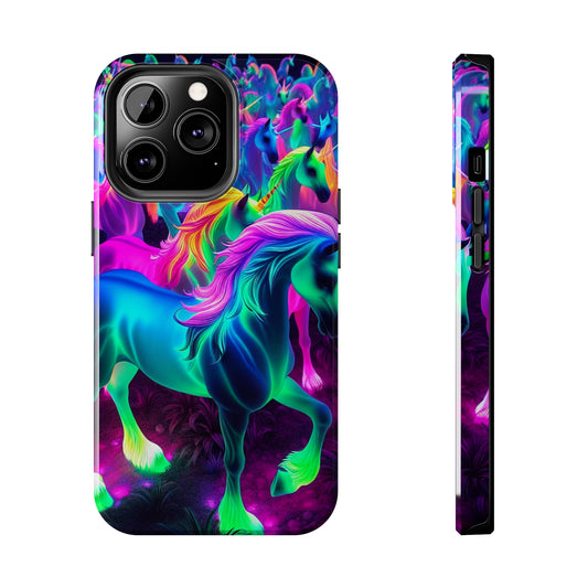 "Neon Paradise Unicorns". NEON Unicorns Tough Phone Case