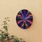 "Infinite Neon Trippiness" Infinity Patterns Art Acrylic Clock