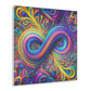 Cosmic Spirograph Symphony. Trippy infinity Pattern 1/4" Glossy Acrylic Art