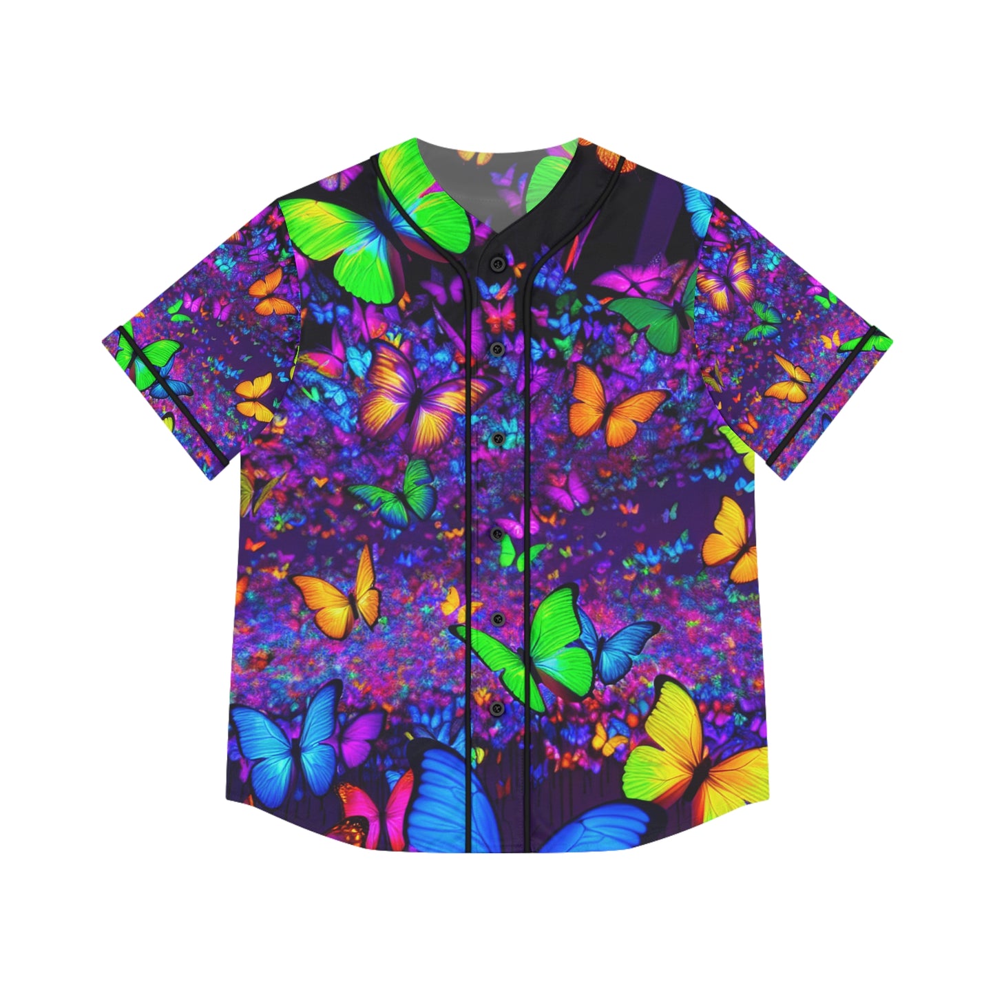 "Fuego Fantasia" Neon Butterflies Womans Jersey