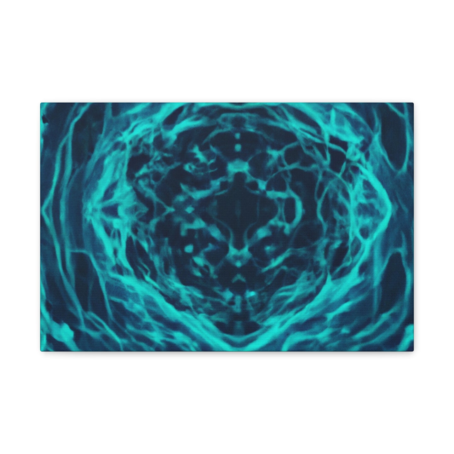 Neon Infinity Fractals. Trippy Infinity Patterns Art Canvas