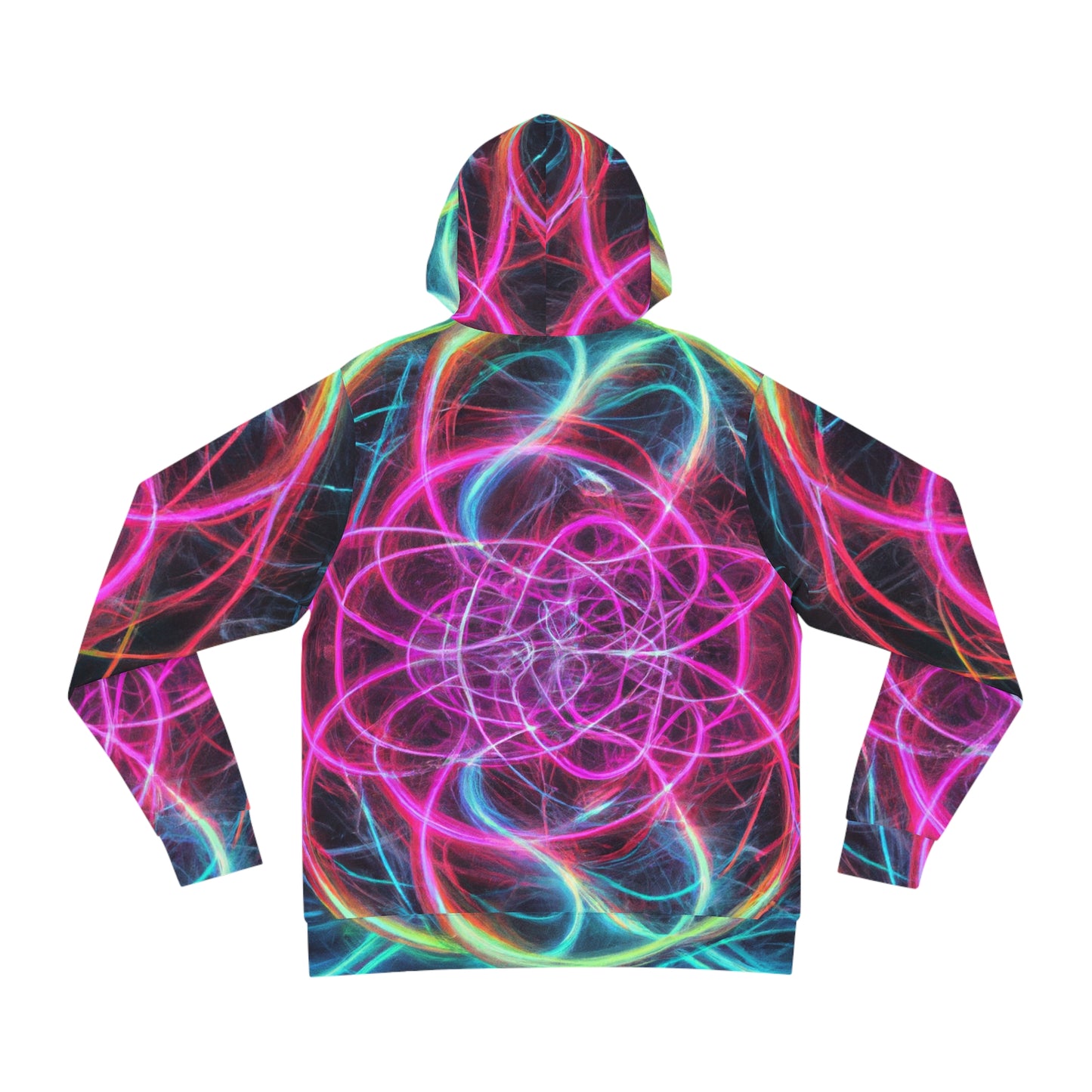 Vivid Interdimensional Glitterbounce. -Trippy Infinity Patterns AOP Hoodie