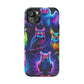 Neon Owlfection. Neon Owls Premium Art Magsafe Magnet Tough IPhone 13 14 15 Pro Plus Max and Mini in Matte and Glossy Phone cases
