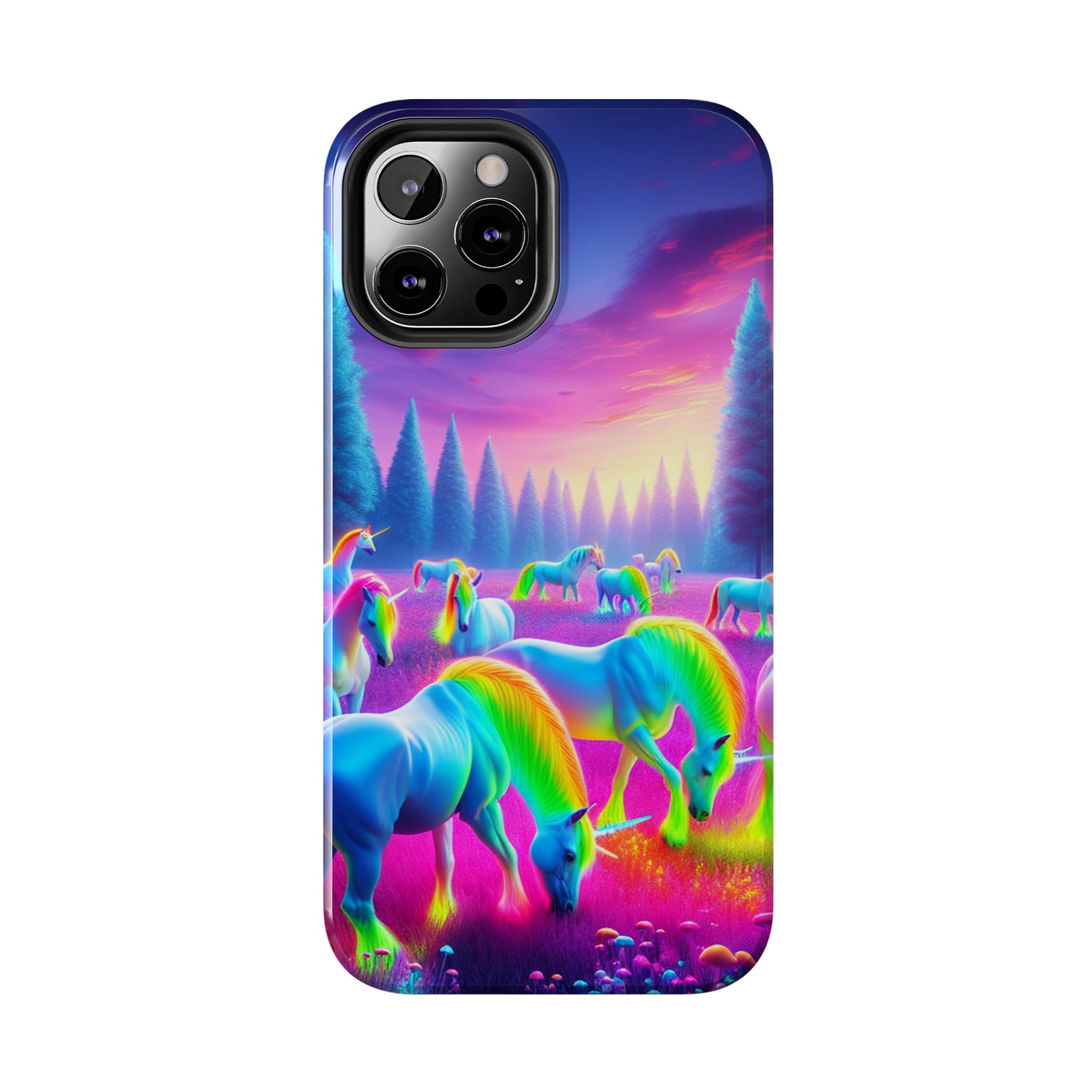 Neon Mystic Unicorns. NEON Unicorns Tough Phone Case