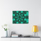 Cosmic Synesthesia Explosion. Trippy Infinity Patterns Art Canvas