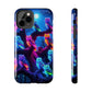 "Neon Nocturne" NEON Owls Tough Phone Case