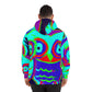 Vividly Glowing Nocturnal Dance - NEON Owls AOP Hoodie