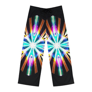 TDB Galactic Glitter Vortex. Trippy Infinity Patterns Mens Pajama Pants
