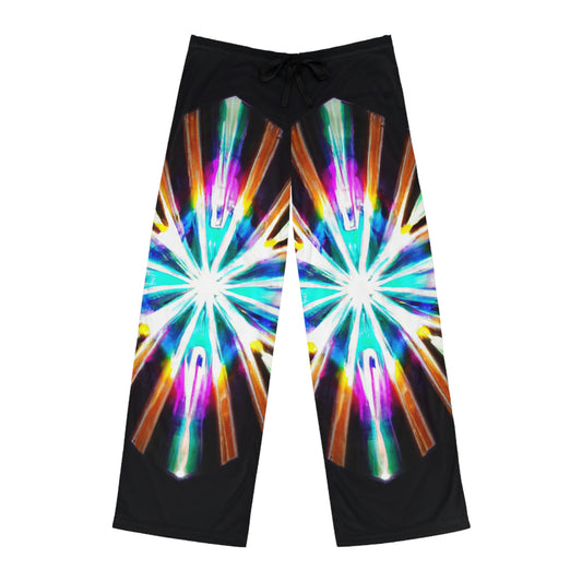 TDB Galactic Glitter Vortex. Trippy Infinity Patterns Mens Pajama Pants