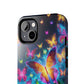 Neon Butterflies In Flight. NEON Butterflies Tough Phone Case