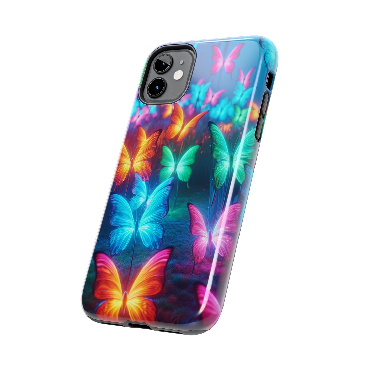 Neon Whispers. NEON Butterflies Tough Phone Case