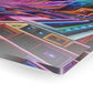 Neon Liminiscence Trippy infity Pattern 1/4" Glossy Acrylic Art