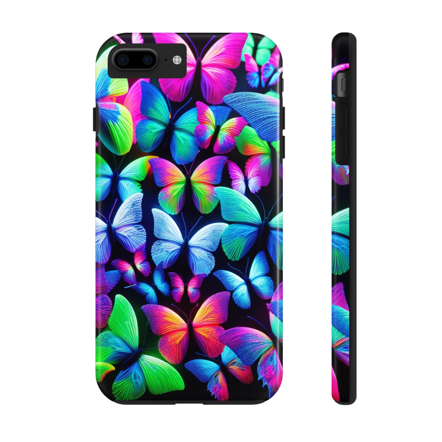 "Neon Splendor" NEON Butterflies Tough Phone Case
