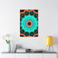 Cosmic Chroma Maze. Trippy Infinity Patterns Art Canvas