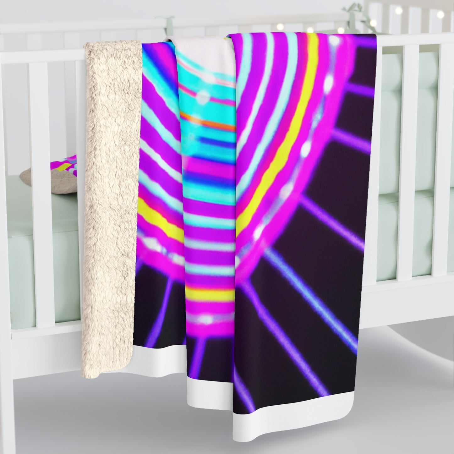 Ivan da Vinci. - Trippy Infinity Patterns Sherpa Blanket