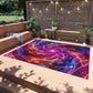 Neon Infinity Fantasia. Infinity Patterns Outdoor Rug