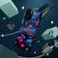 Neon Fruition Neon Butterflies and Mushrooms Premium Art Magsafe Magnet Tough IPhone 13 14 15 Pro Plus Max and Mini in Matte and Glossy Phone cases