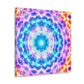 Vivid Cosmic Lightsphere Trippy Infinity Patterns Art Canvas